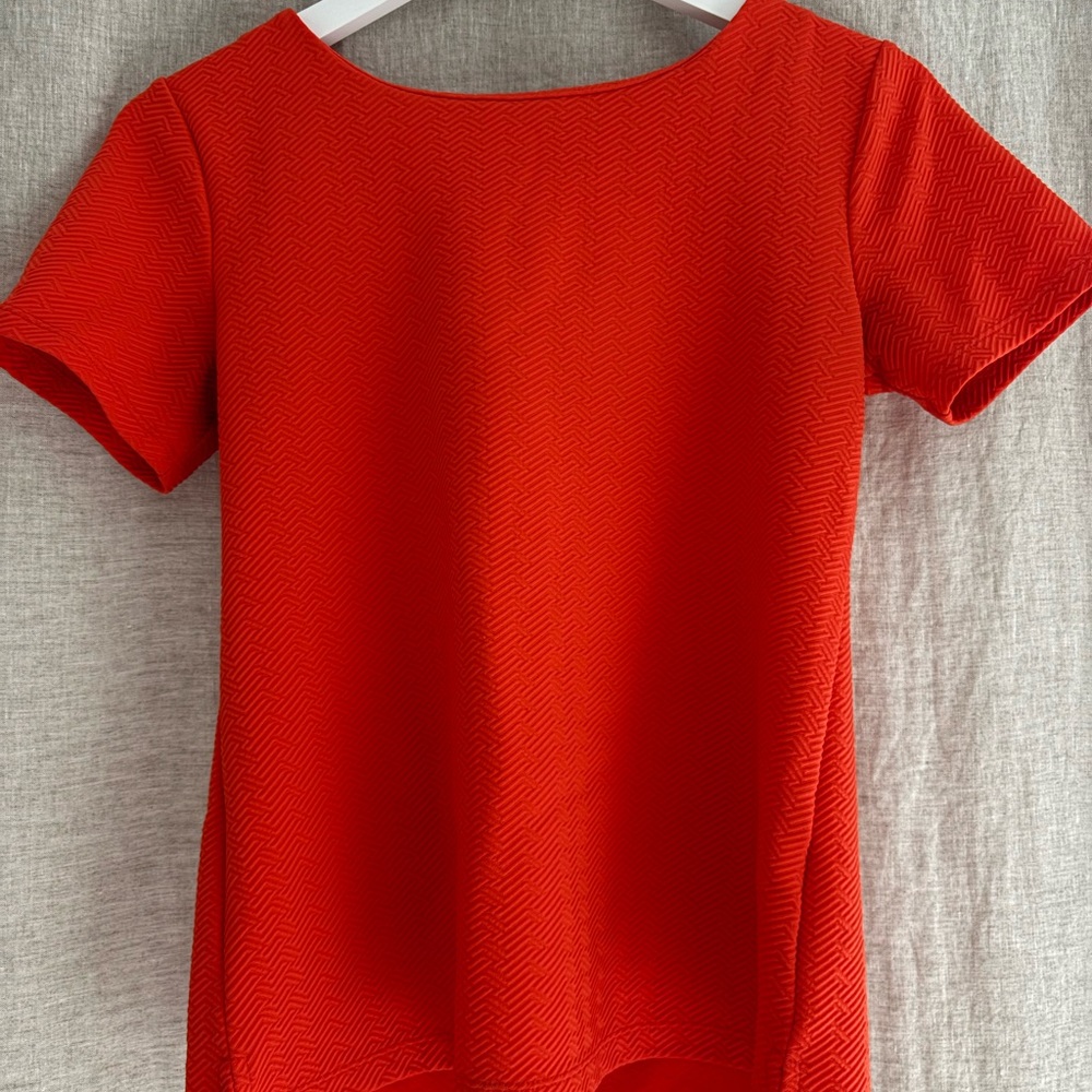 Classic Bright Red/orange Women's Top